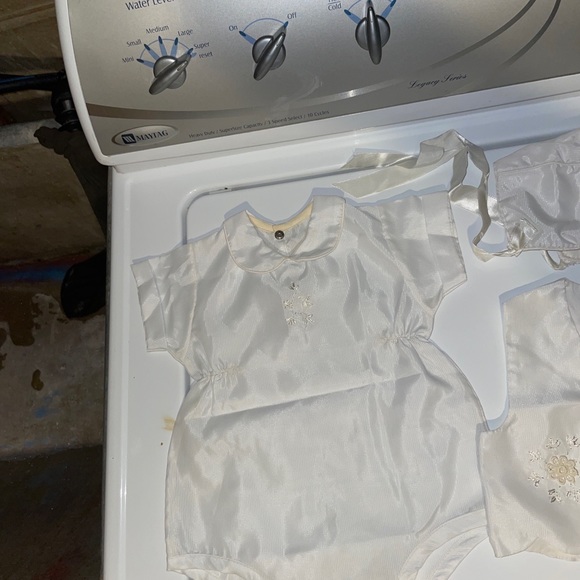 Baptism cap onesie and vest - Picture 5 of 11